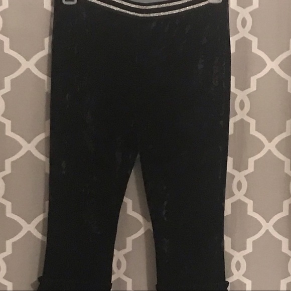 Art Class Black Velvet Flared Leg Fashion Pants - Picture 6 of 8